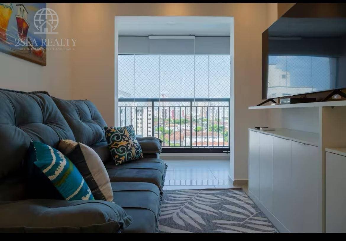 Apartamento para locação - 2 quartos, 1 suíte, Marapé/Santos — foto 1