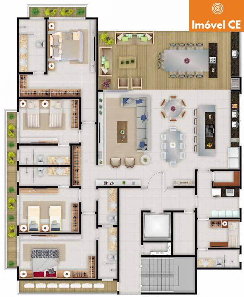 Apartamento com 252m² no Porto das Dunas — foto 10