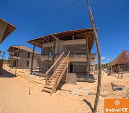Bangalô Charmoso na Ilha do Guajirú em Itarema no Ceará: 1 Suíte e Vista pa