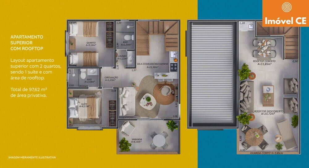 Flecheiras Ceará Brasil — Apartamento 97m² com modelo a preço de custo — foto 2