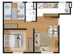 LINDO APARTAMENTO NO CONDOMÍNIO RESIDENCIAL ROSSI JACAREÍ SP
