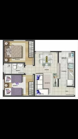 Apartamento para venda no condomínio jeriba villa branca