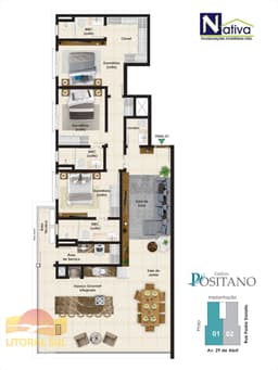 APARTAMENTO 901 - EDIFÍCIO POSITANO