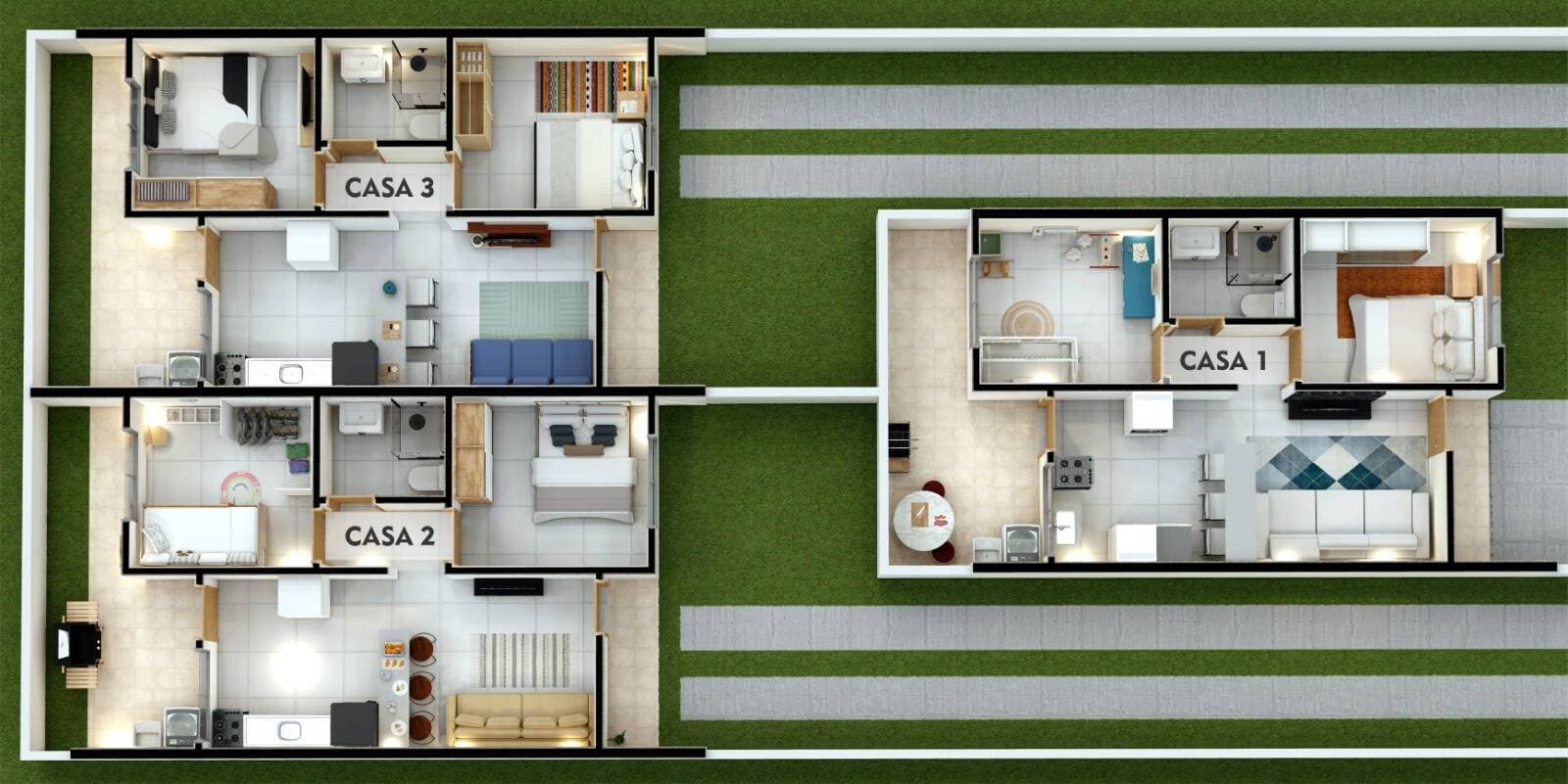 Lançamento 2024 - Casa 2 quartos, Fundos - Coroados — foto 1