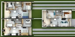 Lançamento 2024 - Casa 2 quartos, Fundos - Coroados