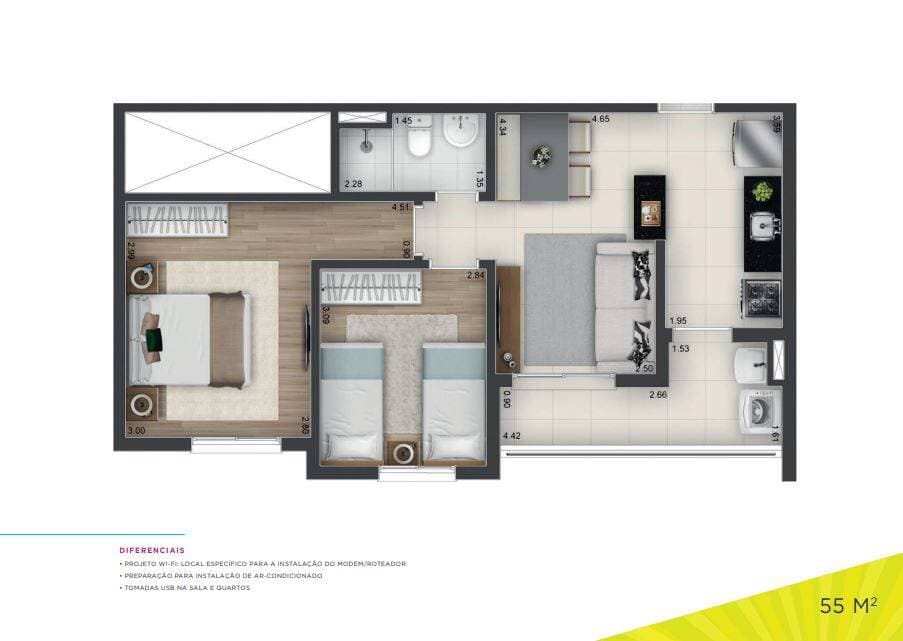 Incríveis apartamentos com dois dormitórios no condomínio Multi Barueri — foto 2