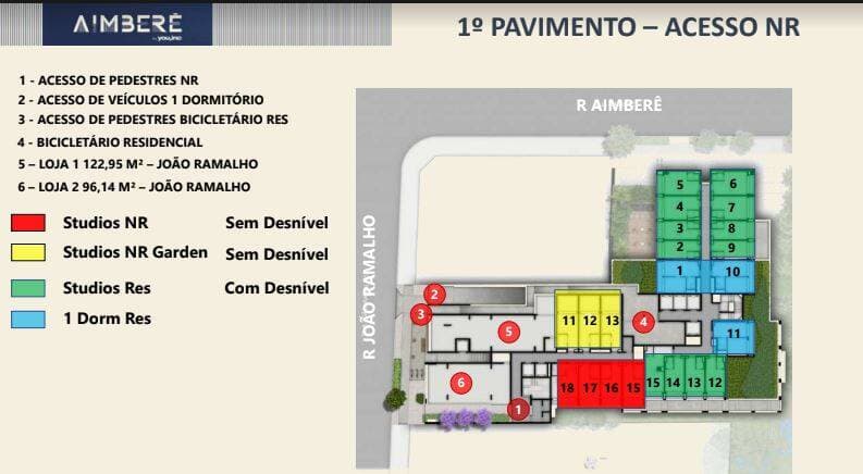 Studio 24 m2 com pé direito alto no condomínio Aimbere em Perdizes — foto 2