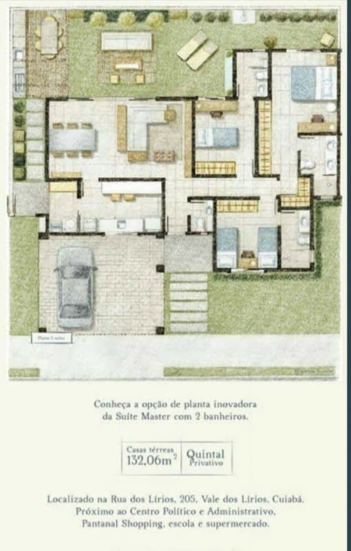 Casa em Condomínio - Cuiabá, MT no bairro Ribeirão do Lipa — foto 3